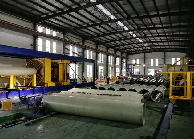Fiber Reinforced Plastic pipe in factory Fiber Reinforced Plastic pipe in factory